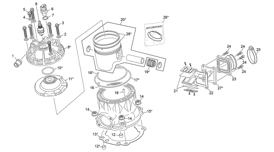 CYLINDRE SHERCO 250 ST