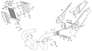 RADIATEUR ET ECHAPPEMENT 300 ST
